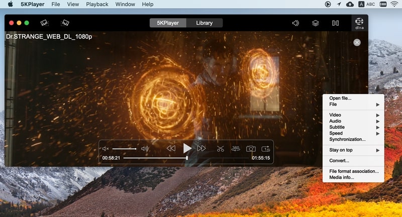 video player with lyric for mac